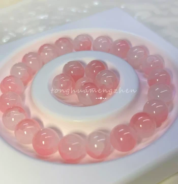 H-10mm Classic Chinese Style Single Crushed Jade Glazed Glass Round Beads Handmade Kids Fairy DIY Bracelet Necklace Jewelry