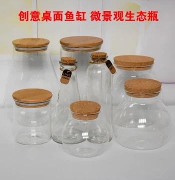 Creative Fish Tank Eco Sphere Glass Small Empty Bottle DIY Matching Micro Landscape Scenery Decoration Mini Desktop Ornament