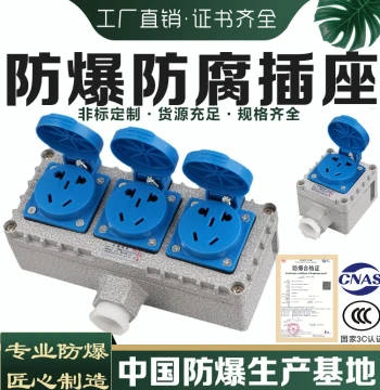 Explosion-Proof Socket 220V Five-Hole Surface or Flush Mount Universal 10A/16A Multi-Hole 86-Type Industrial Waterproof Fire Safety Switch E