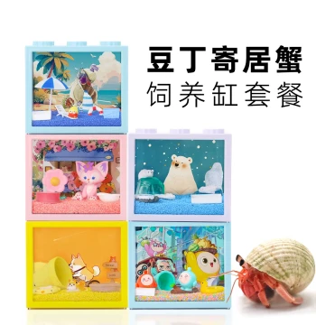 Mopai [Little Bean Hermit Crab Breeding Kit Set] ~ Live Specimen Breeding Box Tank Children's Gift