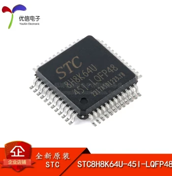 Genuine STC8H8K64U-45I-LQFP48 1T 8051 Microprocessor MCU Chip