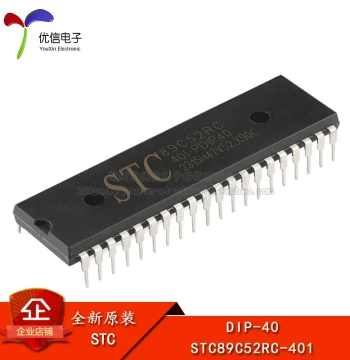 Genuine Original STC89C52RC-40I-PDIP40 Through-Hole Microcontroller Chip