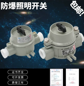 Explosion-Proof Lighting Switch SW-10: Aluminum Alloy Waterproof & Dustproof Control Button Switch, 10A 220V