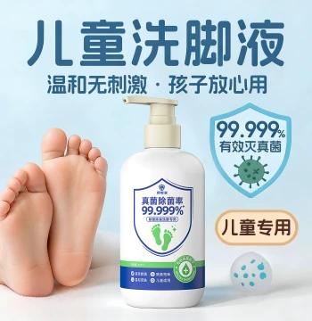 Foot Wash Solution for Odor Removal and Sterilization, Specialized for Babies and Children, Soaking Feet to Remove Fungi, Miracle Solution for Kids' Sweaty Feet, Sweat-Stopping and Bacteria-Killing Expert