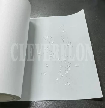 White ePTFE Hydrophobic Composite Membrane: Waterproof Breathable Microporous Filter Film with Approx. 0.16mm Thickness and PET Support Layer