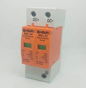 DC Surge Protector Anti-Surge DC1000V/800V/500V Solar Lightning Arrester 2P 20-40KA