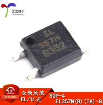 Original EVERLIGHT EL357NB(TA)-G Surface-Mount Optocoupler Chip SOP-4