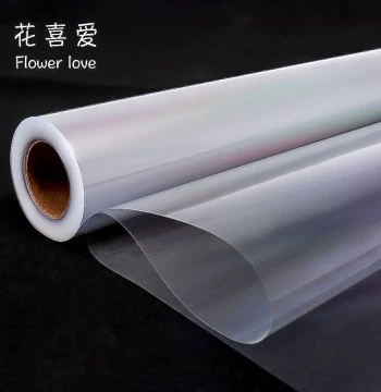 Huaxiai Fresh Flower Wrapping Paper 4.7 Micron Fully Transparent Thickened Cellophane Plastic Paper Bouquet Materials Florist Supplies