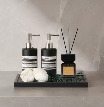 Modern Luxury Bathroom Toiletry Set Tray Combination Ornament Hotel Showroom Bathroom Aromatherapy Matching Set