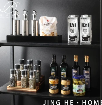 Model Room Showroom Kitchen Sideboard Decoration Spice Bottle Oil Bottle Storage Jar Food Seasoning Olive Ornament