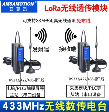 Aimoxun LoRa Wireless Communication Remote Serial Transceiver Module PLC Data Transmission Transparent Radio 485