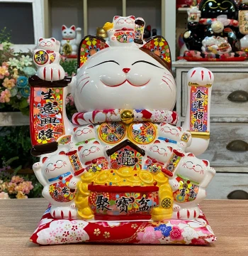 Lucky Cat Grand Opening Extra Large Electric Waving Hand Home Living Room Housewarming Gift Cashier Counter Decoration Business Ornament
