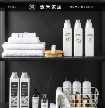 Nordic Style Model Room Housekeeping Cabinet Ornaments, Laundry Detergent and Towel Storage Boxes, Aromatherapy Bathroom Cabinet Decorations, Soft Furnishing