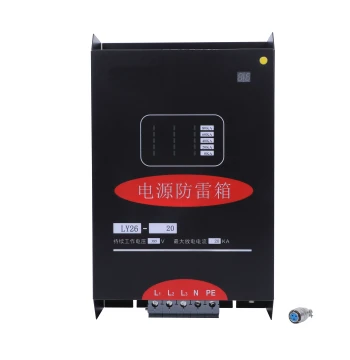 Power Lightning Protection Box T2 Surge Protector Three-Phase 380V Single-Phase 220V Arrester with Lightning Counter
