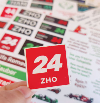 [Stickers] F1 Driver Theme Coated Paper Self-Adhesive Stickers 2025 Updated Edition Panpan Leclerc Hamilton Russell