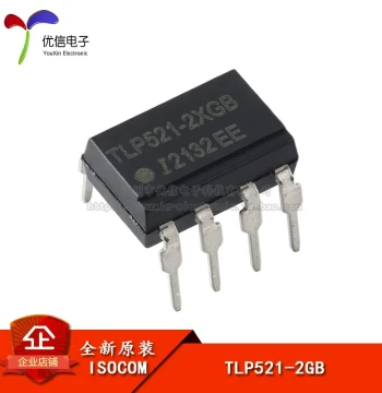 Original Authentic TLP521-2XGB DIP-8 Compatible with Toshiba 521-2GB Through-Hole Photocoupler Chip