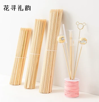 Bamboo Skewers for Bouquets Nano Tape Handmade Lollipop Snack Fresh Flower Packaging Sticks Fixing Flower Wrapping DIY Materials