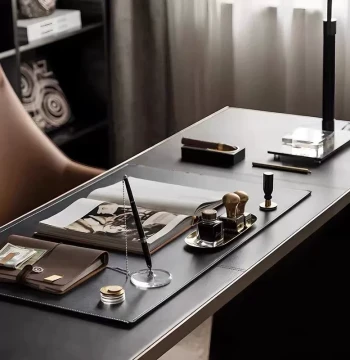 Italian Light Luxury Study Fountain Pen Ornament Desktop Writing Board Showroom Ashtray Soft Furnishing Combination Display Piece