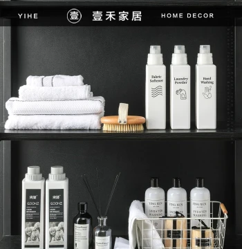 Nordic Style Model Room Bathroom Cabinet Ornament Laundry Detergent Towel Storage Box Aromatherapy Housekeeping Cabinet Decoration Soft Furnishing