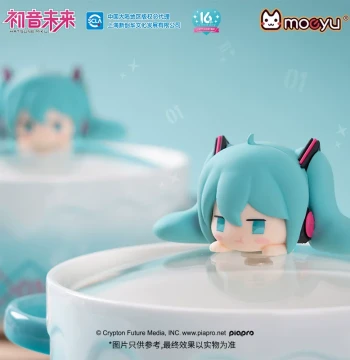 moeyu Hatsune Miku Angry Pouty Face Instant Noodle Bowl Student Convenience Noodle Bowl with Lid Cute Miku Shaped Bowl