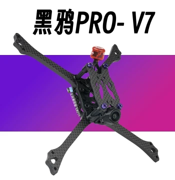 BCROW Black Crow V7 Frame for 'Steal a Plane in Seattle' Build – F9U Racing HDZERO DJI O4 Compatible FPV Drone Chassis