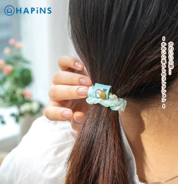 Japan HAPiNS Cute Kitten Hair Rope High-Elasticity Rubber Band Women's Hair Tie Hair Circle Bun Hair Accessory 5-Pack