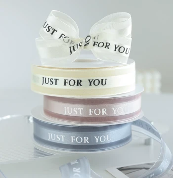 English Snow Yarn Fresh Flower Wrapping Paper, Bouquet Ribbon, Floral Tape, Gift Cake Tie Decorative Satin Ribbon Bow