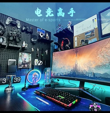 Pegboard Dianwan Tech & Gezhi Co-Branded Edition (Full Set with Parts), Black Background No-Drill Nordic Style Storage
