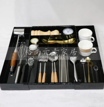 Model Room Kitchen Decor Ornaments Cabinet Drawer Storage Display Utensils Small Accessories Knife Fork Spoon Set