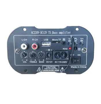 T5 Bluetooth 2003 Amplifier Board, 5-inch Card Slot FM Radio, 12V Car Subwoofer Core, 220V Home Power Amplifier Board