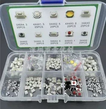 10 Types Car Remote Control Button Switch Button Pack Patch Tactile Switch Button Pack 4*4 3*6 Small Buttons