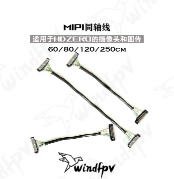 HDZero MIPI Coaxial Cable for FPV Racing Drones – Video Transmission Camera Connection Wire (Lengths: 40/80/120/250mm)