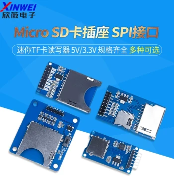 SD Card Module MCU SD Card Socket SPI Interface Mini TF Card Reader Writer 5V/3.3V