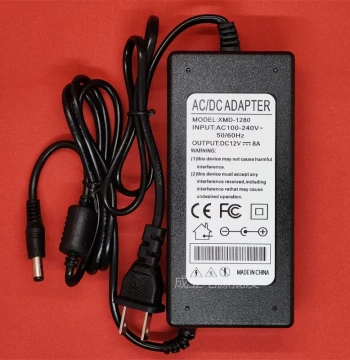 Power Adapter 12V 1A-10A for Ovens, Cameras, LCD Monitors, Indoor Dual-Wire