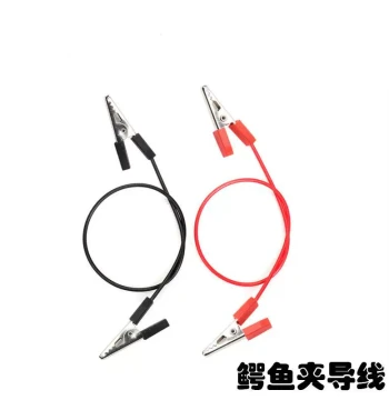 Double-Ended Alligator Clip Wire Physics Lab Connection Wire Teaching Instrument Length 20 cm