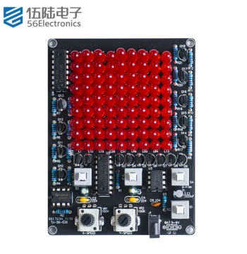 LED Chasing Light Kit Game X/Y Axis Movable Adjustable Speed Running Light DIY Soldering Kit TJ-56-636