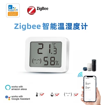 Tuya/Ewelink Zigbee Smart Hygrometer Thermometer Household Indoor Temperature Electronic Humidity Remote Monitoring