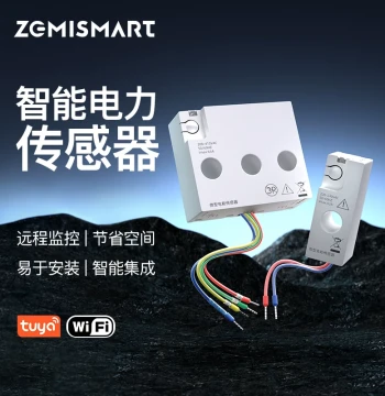 Zemismart Tuya WiFi Smart Power Sensor Remote Monitoring Easy Installation Precise Energy Monitoring