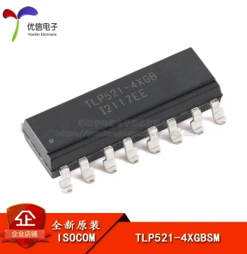 Genuine Original TLP521-4XGBSM SMD-16 Compatible 521-4GB Surface-Mount Optocoupler Chip