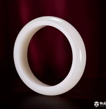 Xinjiang Hetian Jade White Seed Jade Bangle, Bracelet Pendant, Inner Diameter 58mm, 84.9g