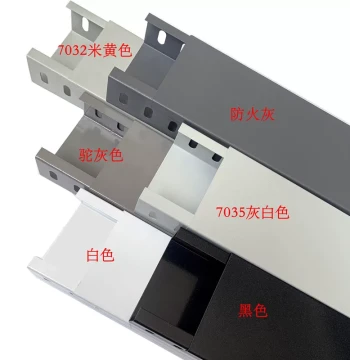 Fire-Resistant Spray-Coated Slot-Type Hot-Dip Galvanized Cable Tray, Stainless Steel Metal Painted Wire Duct, Sizes 200, 150, 100, 50