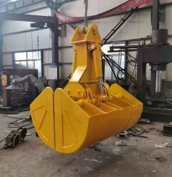 130 Excavator Clamshell Bucket Wire Rope 0.5 Cubic Meter Grab Bucket Ship Unloading Train Unloading Coal Use Rotating Hydraulic Clamshell Bucket