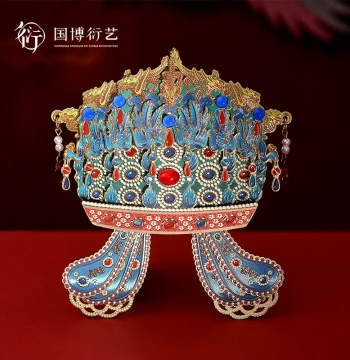 National Museum of China Empress Xiaoduan Phoenix Crown Wooden Refrigerator Magnet Creative Decoration Special Gift for Friends