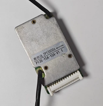 Disassembled Jiabaida 13S 48V 15A Ternary Protection Board for Electric Vehicle Lithium Battery, 18650 Polymer
