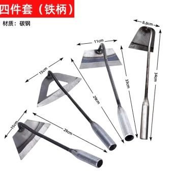 Small Hoe Weeding Tool Flower Vegetable Planting Soil Loosening Farm Tool Wooden Handle Household Small Hoe Weeding Artifact Gardening Tool