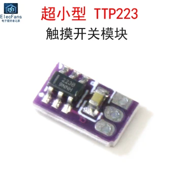 Ultra-Small TTP223 Micro Touch Switch Board Sensor Module, Suitable for Adding LED Lights to Figurine Models