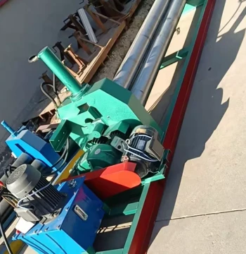 Hydraulic Three-Roll Plate Rolling Machine Stainless Steel CNC Roll Forming Machine Conical Plate Rolling Machine Shearing Machine Automatic Sheet Metal Unloading Machine