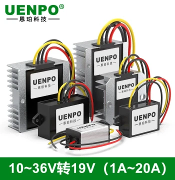 9-36V to 19V DC Step-Down Converter, 24V/36V/48V to 20V/19.5V Car Laptop Power Supply