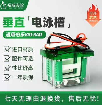 Yucheng Lab Mini Vertical Electrophoresis Tank SDS-PAGE Gel Protein Electrophoresis Transfer Tank Compatible with Bio-Rad Models