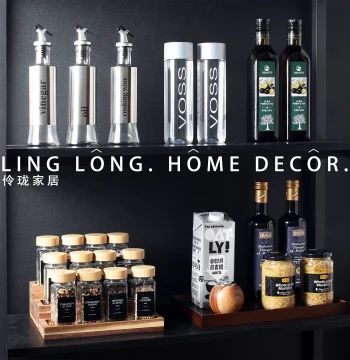 Kitchen Spice Storage Theme Ornament Model Room Showroom Sideboard Cabinet Condiment Food Soft Decoration Props